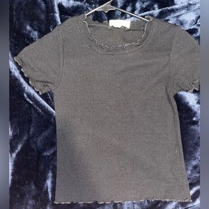 size small black tight shirt